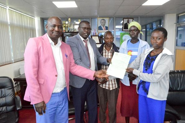 Students receiving scholarships