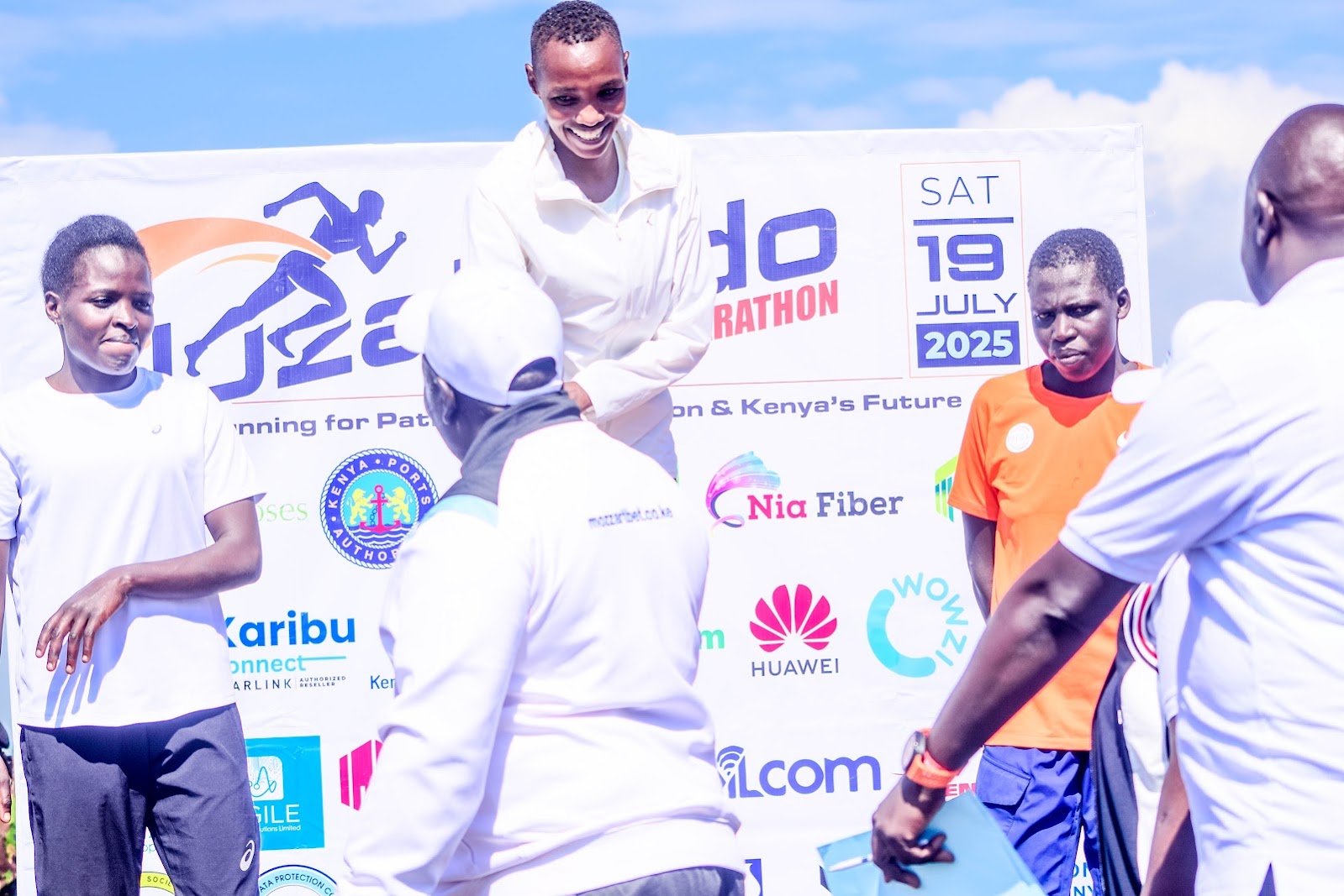 Women's Half Marathon Winner Award Ceremony